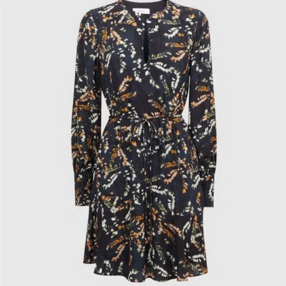 Reiss Hayley Floral Midi Dress NEW US 14 - Picture 4 of 10
